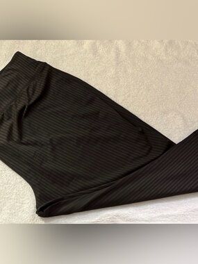 LIVI Active Lane Bryant Pinstripe Legging Stretch Moisture Wicking Performance